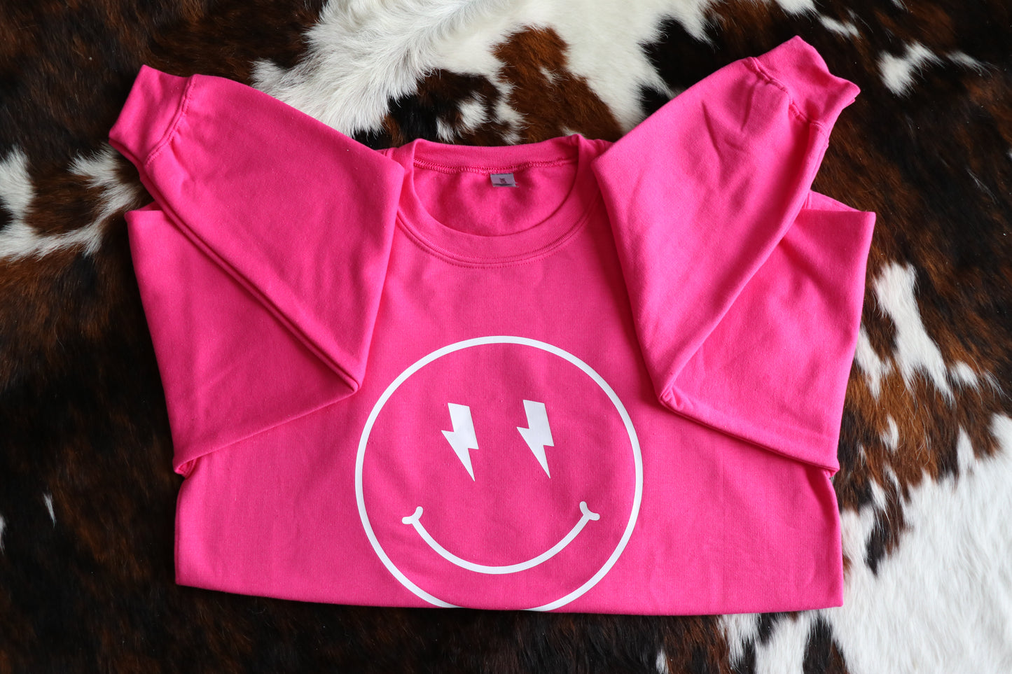 Smiley Face Sweatshirt Women's Graphic Tees Sweatshirts