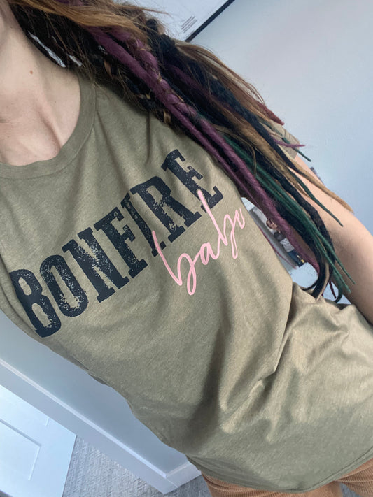 Bonfire Babe Graphic Tee | Summer Tee | Camping Tee